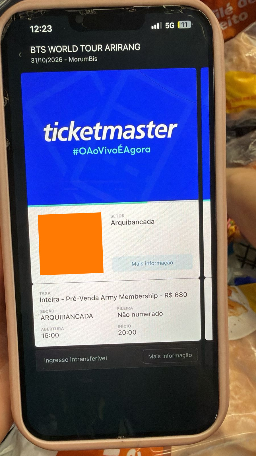 Rifa Social Pet Catanduva – 1 Ingresso para o BTS World Tour ARIRANG